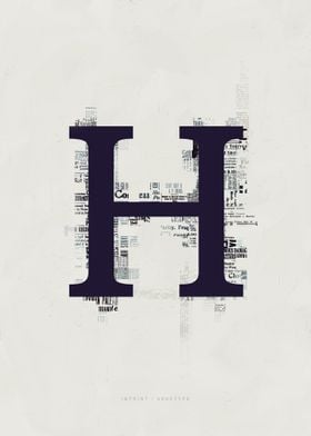 Imprint Letter H