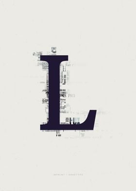 Imprint Letter L