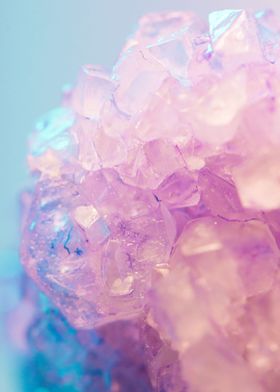 Pink purple crystal