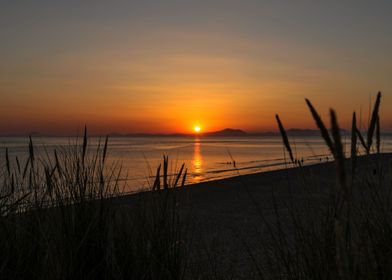 Sunset on the beach