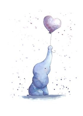 Elephant with Balloon