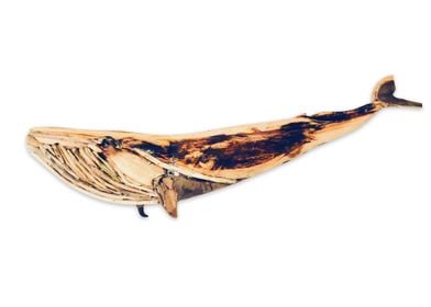 Driftwood Blue Whale Print