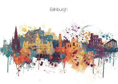 Edinburgh Scotland Skyline