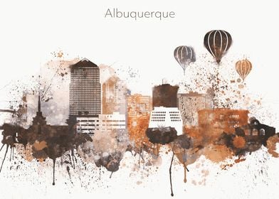 Albuquerque Skyline City 