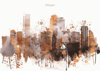  Miami City Skyline 