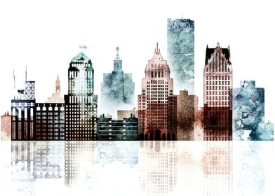 Detroit Skyline City