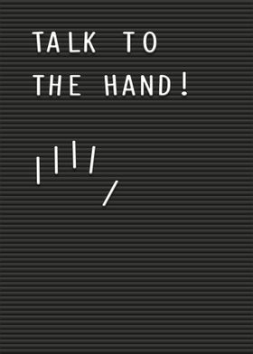  Letterboard Talk to hand