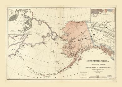 Alaska Map 1867