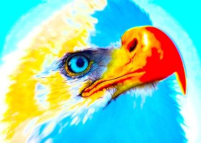 American colored eagle