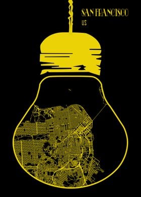 San Francisco in bulb