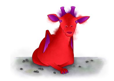 Sitting Red Dragon