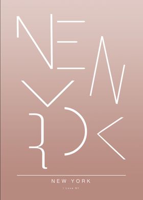 New York Typography Print