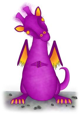 Standing Purple Dragon