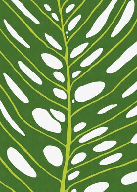 Colorful tropical leaf X