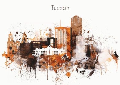 Tucson City Skyline 