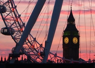 London Eye and Big Ben