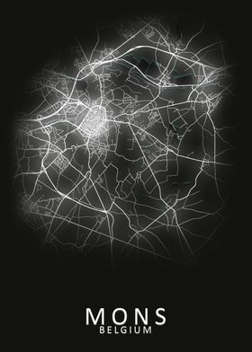 Mons Belgium City Map