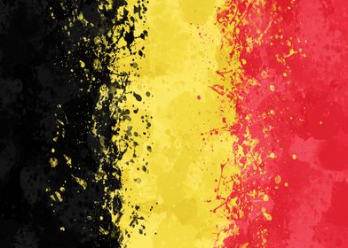 Belgium Flag Grunge