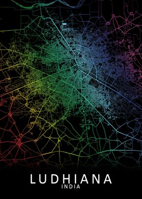 Ludhiana India City Map