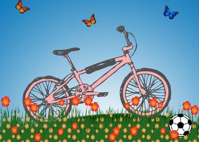 Pink bicycle