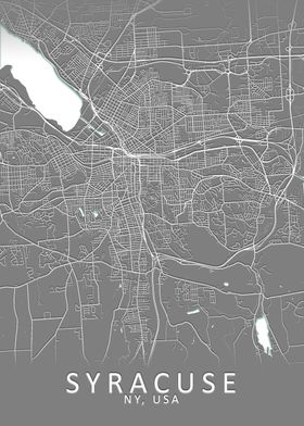 Syracuse NY USA City Map