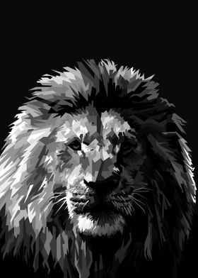 Lion blacknwhite