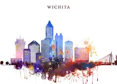 Wichita Kansas Skyline