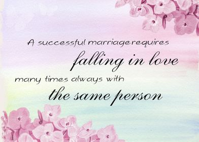 A Successful Marriage