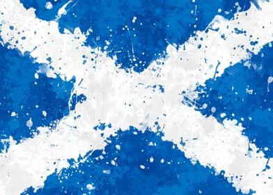 Scotland Flag Grunge