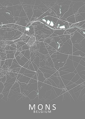 Mons Belgium City Map