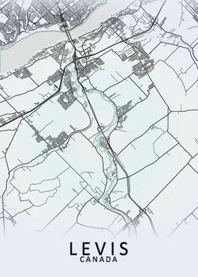Levis Canada City Map