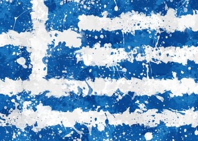 Greek Flag Grunge