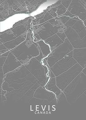 Levis Canada City Map