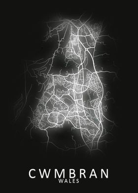 Cwmbran Wales City Map