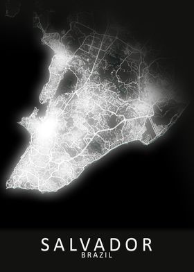 Salvador Brazil City Map