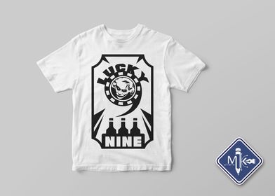 Lucky Nine TShirt Design