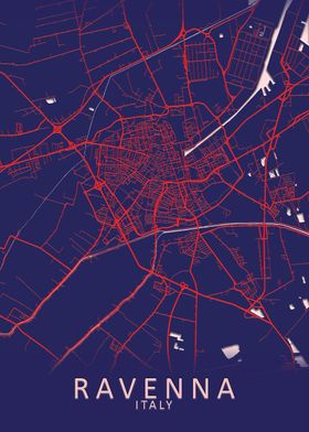 Ravenna Italy City Map