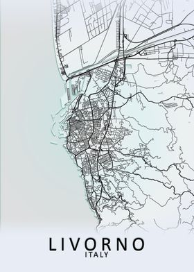 Livorno Italy City Map