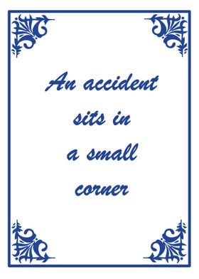 Accident sits small corner