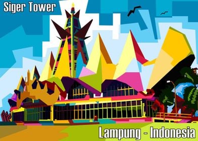 Siger Tower WPAP art