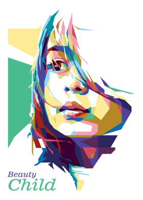 Beauty Child in WPAP