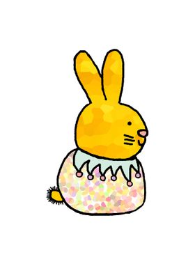 Yellow Easter Bunny