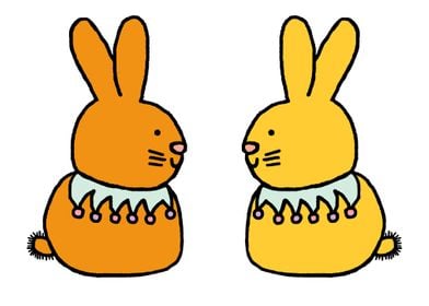 Gold and Yellow Rabbits