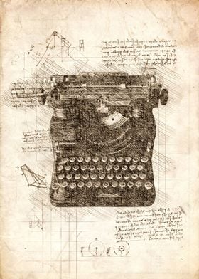 Typewriter sketch