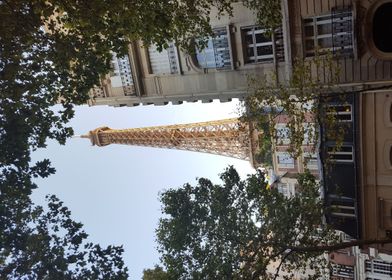 Eiffel tower framed 