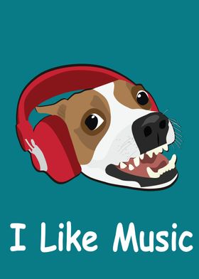Dog Listening Music
