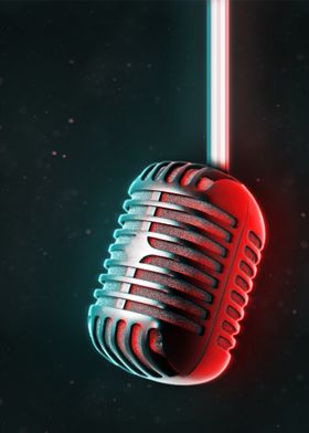 Neon Microphone 2