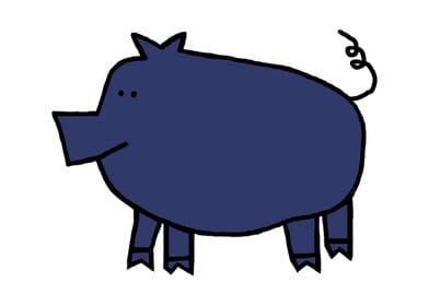 Blue Pig