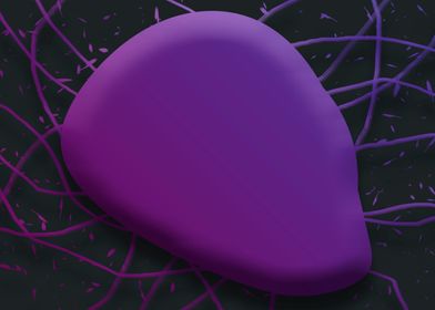 Abstract purple heart