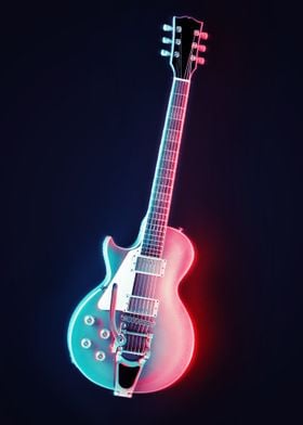 Neon Electric Guitar 4